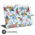 Blue Fall Flowers Universal Laptop 15in (12.2 x 8.8in) Skin